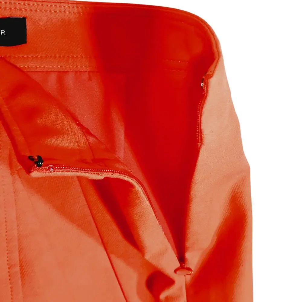 Ann Taylor A Line Skirt Size 0 Orange Knee Length 2 Front Pockets Fully Lined